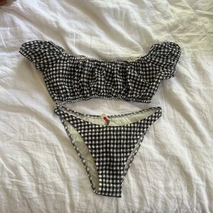 SOLID & STRIPED Gingham Bikini